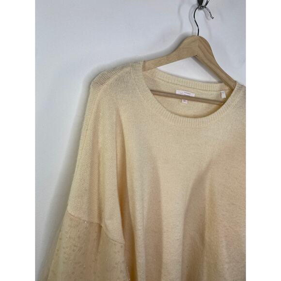 LC Lauren Conrad Peach Long Balloon Sleeve Sweater Women's Size XX-Large XXL - Picture 4 of 7